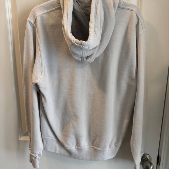 Champion Hoodie Mens Medium White Long Sleeve Drawstring Kangaroo Pocket Pullove - Picture 10 of 11